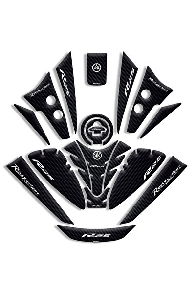 Genel Markalar YAMAHA R25 UYUMLU MOTORSİKLET TANK PAD FULL SET (2019/2024) UY...