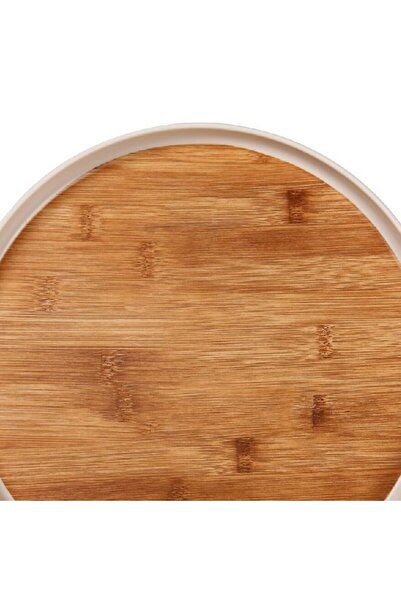 Felli Elegant Durable Round Melamine and Bamboo Side Plate 20.3 x 2cm