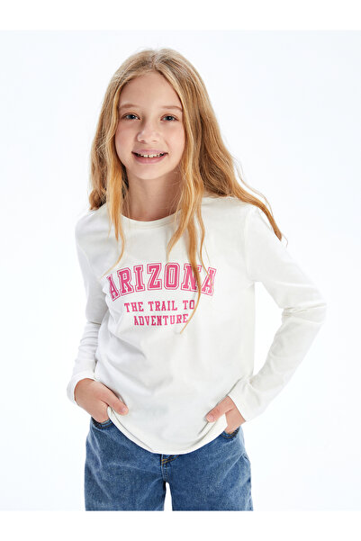 LC Waikiki Κοριτσίστικο T-Shirt με λαιμόκοψη