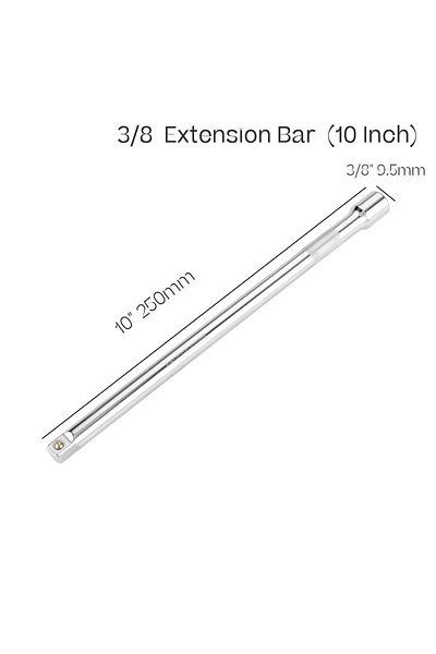 Binoax 3-8 10inch-250mm 1/4" 3/8" 1/2" Socket Ratchet Wrench Extension Bar 50/75/100/125/150/250mm Long Bar