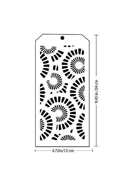 Choice 12 by 24 cm 6 PCS DIY Craft Poppy Tropical Leaf Stencil for DIY Scrapbooking Stamping Album Crafts D
