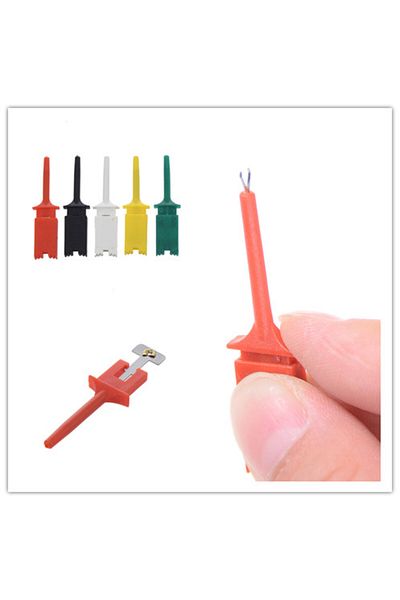 Choice 10pcs/set Test Hook SMD IC 6 Colors Clip Grabbers Test Probe