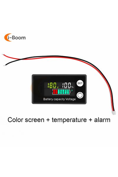 Aideepen 3 Battery Voltmeter Dc 8v-100v Capacity Indicator Power Meter Lithium Lifepo4 Lead-acid Cell 12v 24.