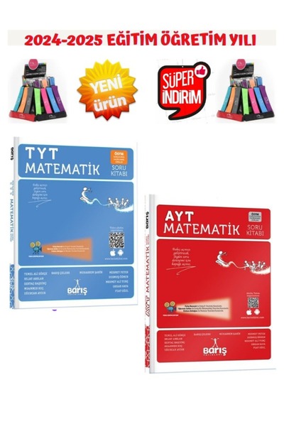 Üç Dört Beş Yayıncılık Barış Çelenk Güncel 2025 TytAyt Geometri Soru+Ayt Mate...