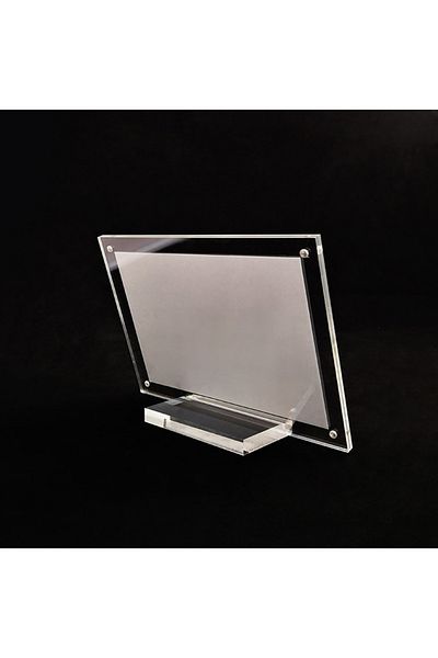 Choice 10X15cm Acrylic Desktop Display Frame Transparent Photo Frame Poster Display Stand Postcard Certific