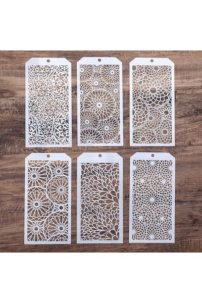 Choice 12 By 24 Cm 6 Pcs Diy Craft Poppy Tropical Leaf Stencil For Diy Scrapbooking Stamping Album Crafts D