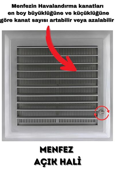 NUBLADO Ventilation Grille Bathroom Wc Toilet Grille Plastic Louver White 40X40 Cm.