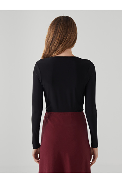 LC Waikiki Kruvaze Yaka Kadın Bodysuit