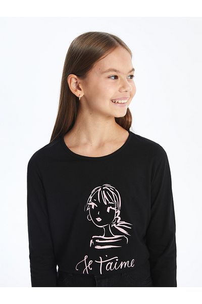 LC Waikiki Tricou pentru fetiță cu gât