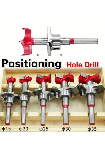 Choice Woodworking Hole Opener Set Positioning Hard Alloy Flat Wing Drill Adjustable Hinge Hole Expander...