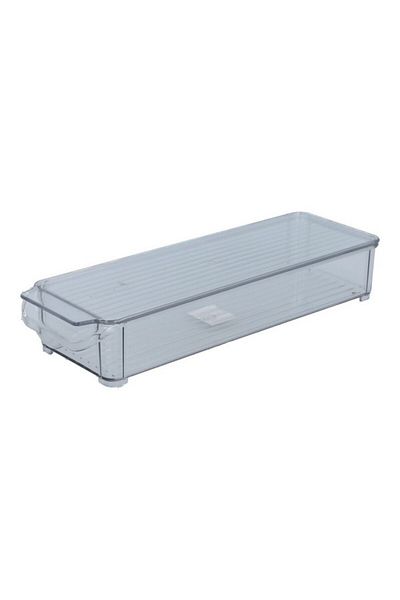 Felli Stackable Easy to Clean High Quality Plastic Refrigerator Organizer with Cover