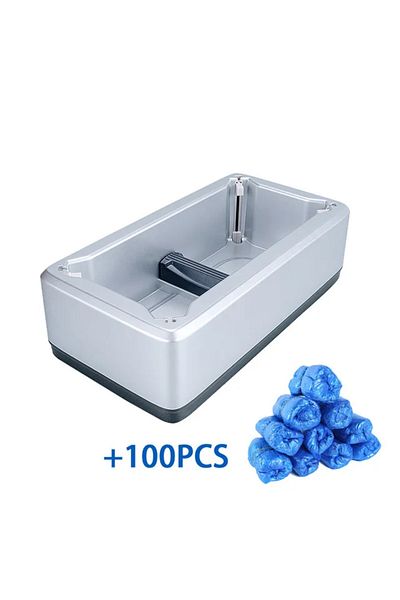 Choice Silver-100pcs Automatic Shoe Cover Machine Waterproof Disposable Shoes Cover Overshoes Dispenser Por