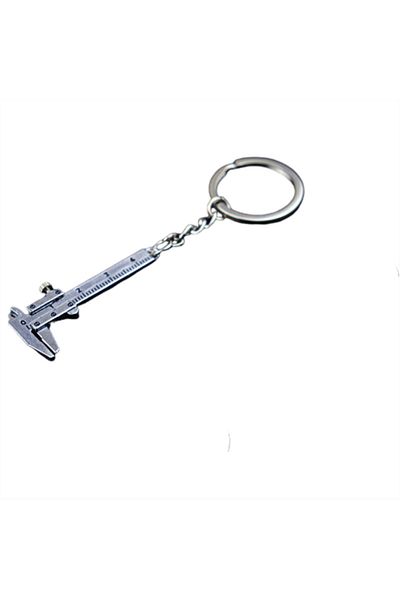 Choice Silver New Fashion Car Key Mini Vernier Caliper Portable 0-40mm Keychain Measuring Gauging Tools Car