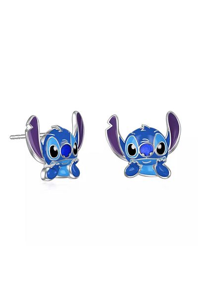Hot Toys 2 Disney Cartoon Lilo & Stitch Ear Pendants Kawaii Stitch Metal Earring Delicate Female Jewelry Acc.