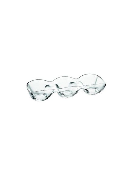 Vidivi Banquet High Definition Glass Divide Dish Serving Platter 39 x 13cm