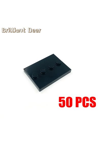 Brilliant Deer 50PCS City Figures Stand 3X4 Dots Base Plate With 4 Knobs Display Holder DIY MOC Building Blocks ...
