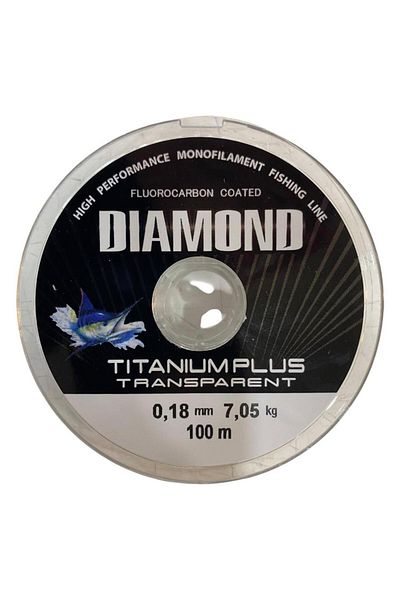 BAUER Diamond Titanium Plus 0.18 mm 100 Mt Spool Fishing Line - Color: Smoked 7.05 kg
