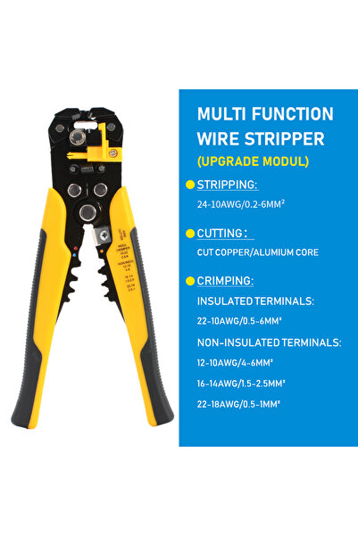Choice1 مجموعة أدوات يدوية احترافية لأدوات الأسلاك الكهربائية، وقاطع ومقشر ال...