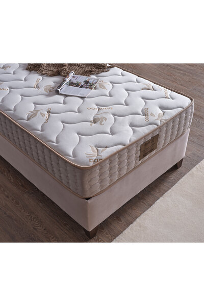 Yatakcım Bonita Baza + Başlık + Yatak Set (3 lü set) Krem