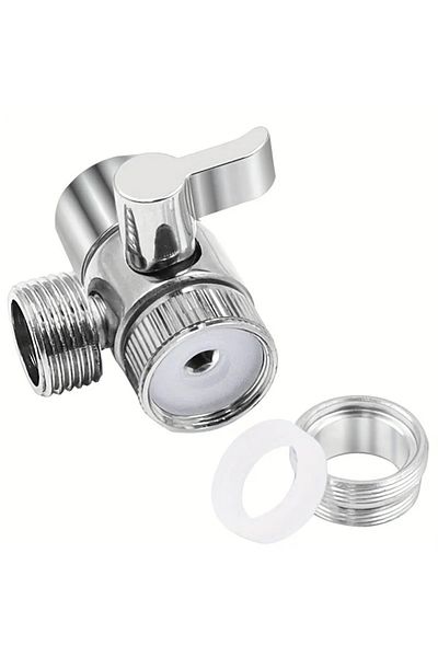 Choice Silvery G1328a Faucet Switch Adapter Kitchen Sink Splitter Diverter Valve Water Tap Connector For To
