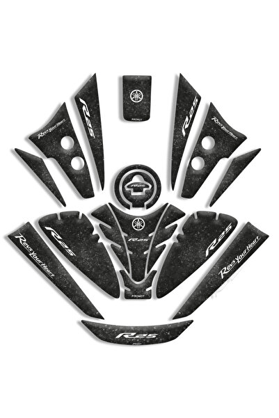 MOTOSEPETİM R25 YAMAHA TANK PAD FULL BODY 3D KABARTMALI STİCKER SET (2019/202...