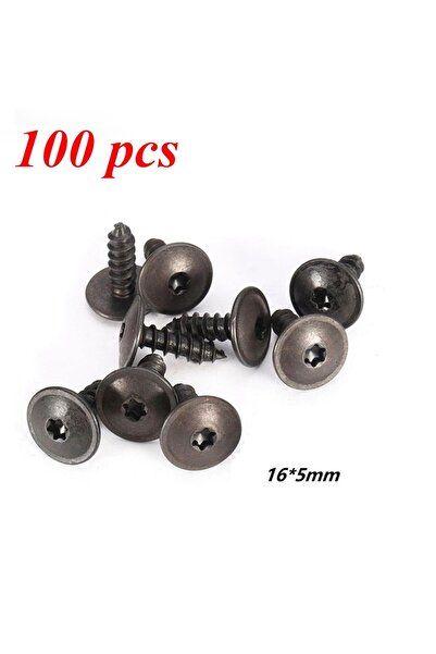 Choice 100 قطعة 100 قطعة 16x5 مم مشابك براغي غطاء المحرك وواقي الرذاذ وقوس ال...