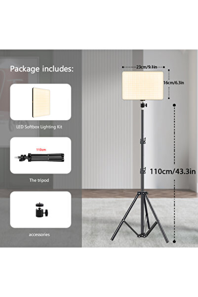 Choice أضواء فيديو LED لتصوير المؤتمرات وإضاءة الصور الشخصية ومصباح استوديو ا...