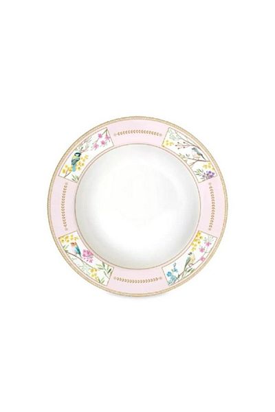 EasyLife Birds Melody Series Porcelain Soup Plate 21.5cm