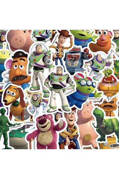 Choice 50pcs 10/30/50pcs Cute Disney Anime Toy Story Stickers Buzz Lightyear Woody Decals Diy Laptop Phone
