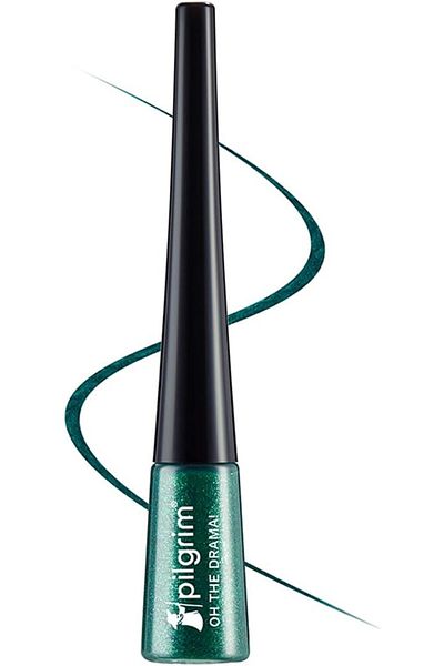 Pilgrim Green Envy Metallic Eyeliner Long Lasting & Smudge Proof Enriched with Argan Oil