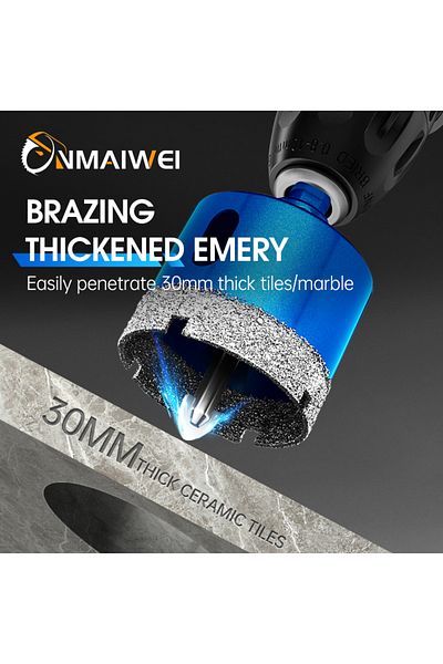 onmaiwei 35mm Diamond Coated Drill Bits Set 18-150mm Ceramic Tile Hole Saw With Position Drill For Glass Mar