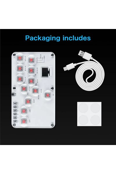 LOLGOOD Pro-slient Red Rgb Arcade Hitbox Keyboard Arcade Fightstick Controller For Ps4/ps5/switch Arcade Hit