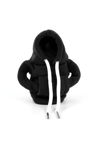 DUTRIEUX Black Gear Shift Hoodie Cover Shift Cover Gear Handle Decoration Fits Manual Automatic Universal Car