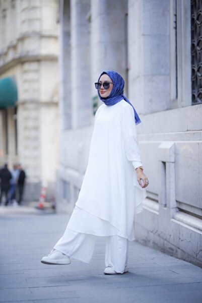 NS Moda Hijab Lina Set White Model-511