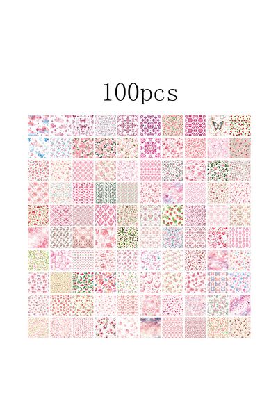 Choice D 100pcs Vintage Paper Multi Style Deco Retro Stationery Supplies Writing Paper Junk Journal Label .