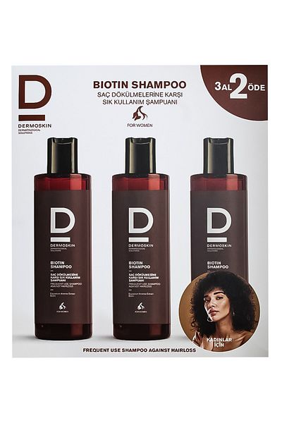 Dermoskin Women's Biotin Shampoo - Buy 3 Packs and Pay 2 Pack Advantageous