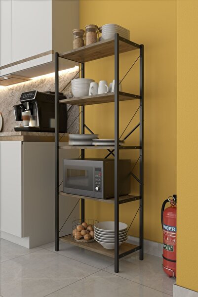 Mgr Office 5 Raflı Çok Amaçlı Mutfak Rafı Şık Mutfak Dolabı Ve Düzenleyici Mi...