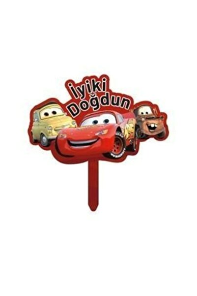 CAVAŞ sun hat Cars Cars Lightning Mcqueen Cardboard Cake Ornament