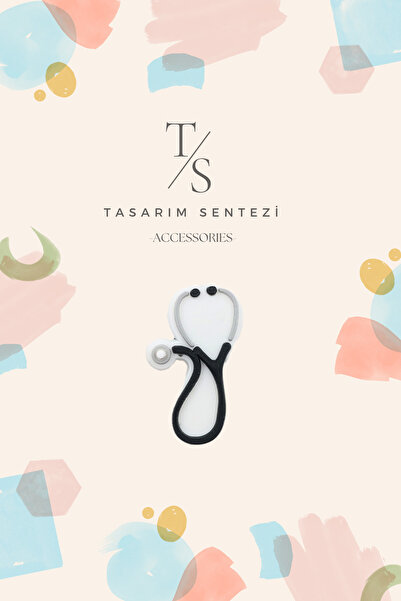 Tasarım Sentezi Rozet Silikon Broş Steteskop Sağlık Hemşire Doktor Yaka Çanta...