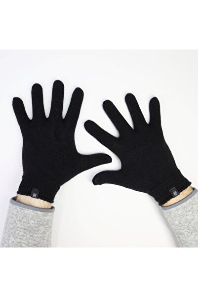 NORFOLK Bıbury 70% Merino Wool Black Gloves 1 Pair