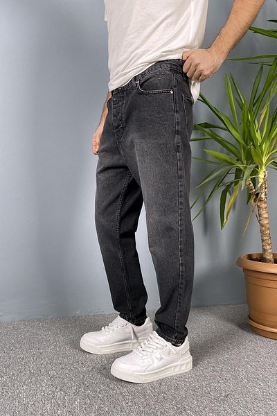 Alışveriş Sokağı Anthracite Color Stonewashed Jeans