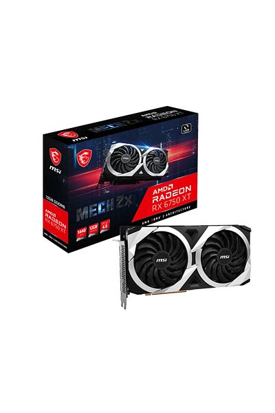 MSI Rx6750Xt 12Gb Gddr6 Vga Radeon Mech 2X 12g Oc Pcie 4.0 X16 - 3Xdp 1Xhdmi