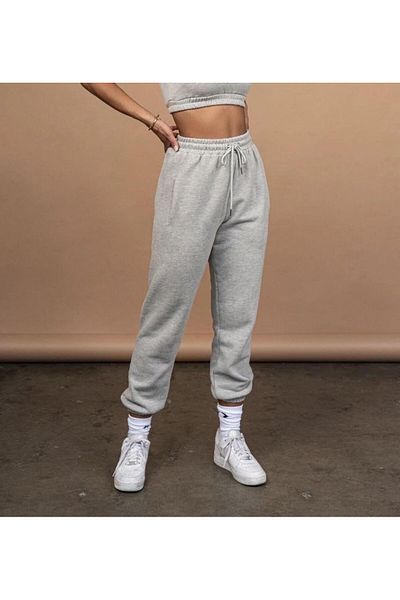 FUNSTYLE Γυναικεία φούτερ Seasonal Grey Rubber Leg