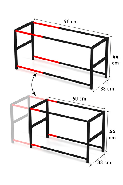 moniev Plastik Sepetli Genişletilebilir Raf Ayarlanabilir Düzenleyici Mutfak Düzenleyici Banyo Düzenleyici