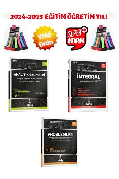 Üç Dört Beş Yayıncılık Barış Çelenk Güncel Problem+İntegral+Ayt Analitik Geo....