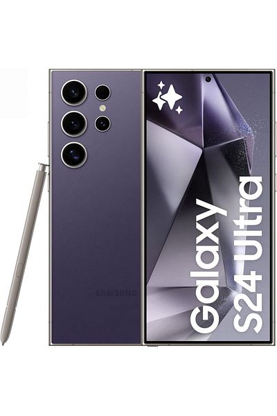 Samsung Galaxy S24 Ultra, 512GB Storage, Titanium Violet, 12GB RAM, Android Smartphone, 200MP Camera
