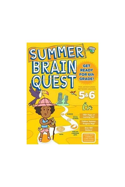 Workman Publishing Summer Brain Quest for Children 5-6 Years Old - English Tutorial Book