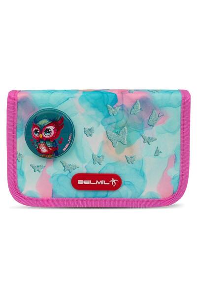Belmil Pencil Case Aqua Rose 335-88