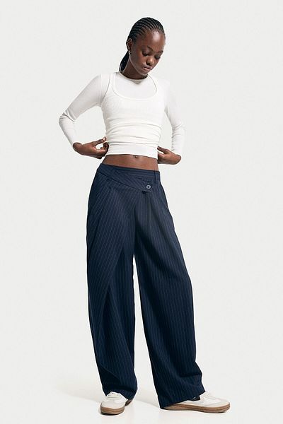 Bershka Tailored pinstripe trousers