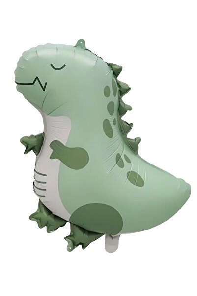 Çemrek Süs Parti بالون فويل ديناصور أخضر ريترو 60 سم